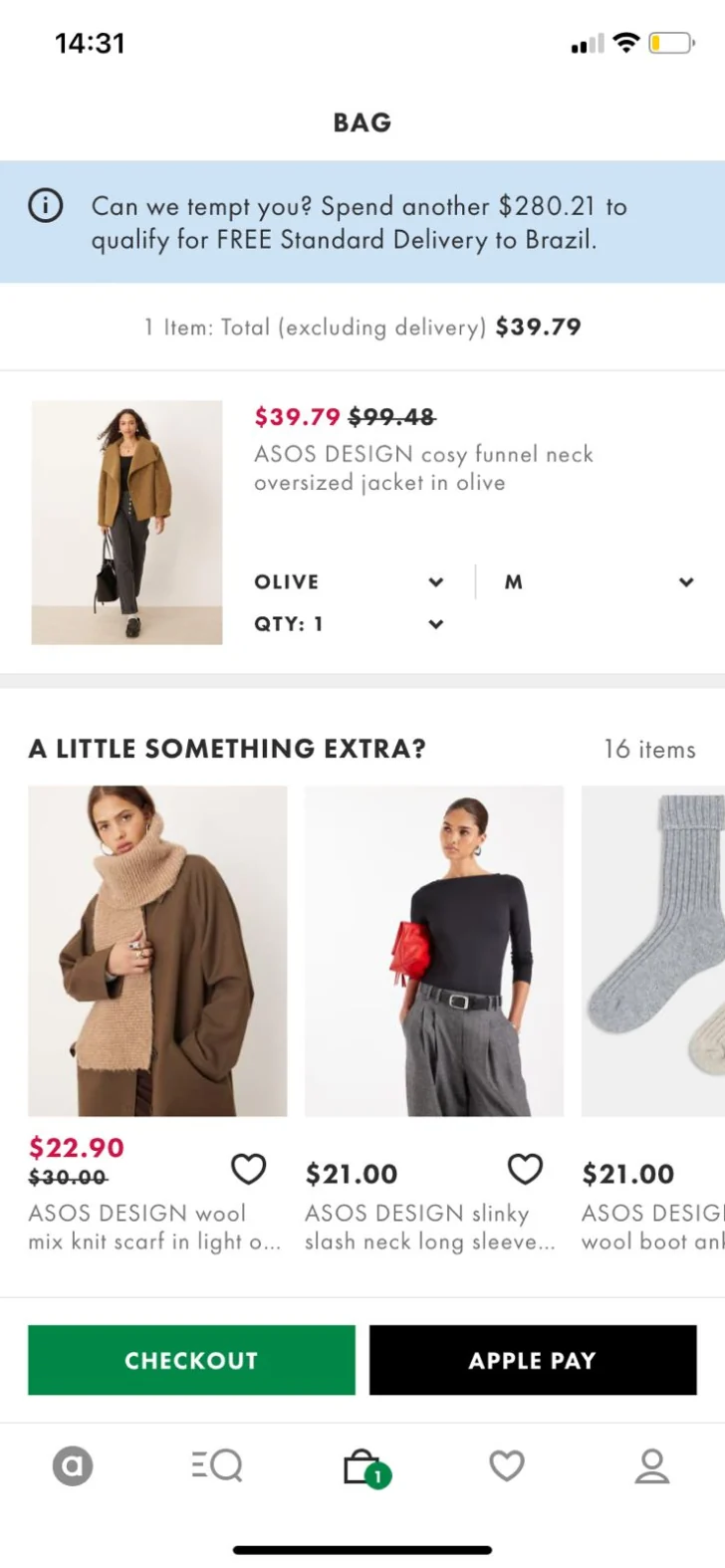Referência de checkout 3